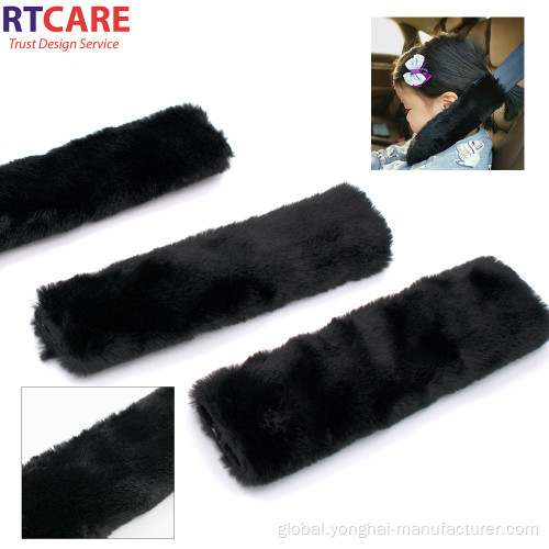 Seat Belt Cover Rabbit hair imitation car seat belt pad Factory